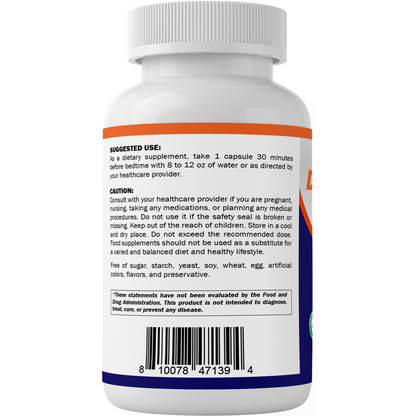 Advanced Sleep Aid with Melatonin - 120 Vegetable Capsules