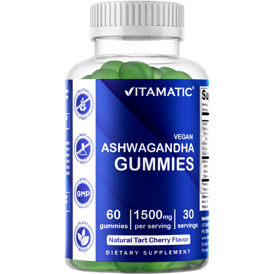 Ashwagandha 1500mg 60 Vegan Gummies