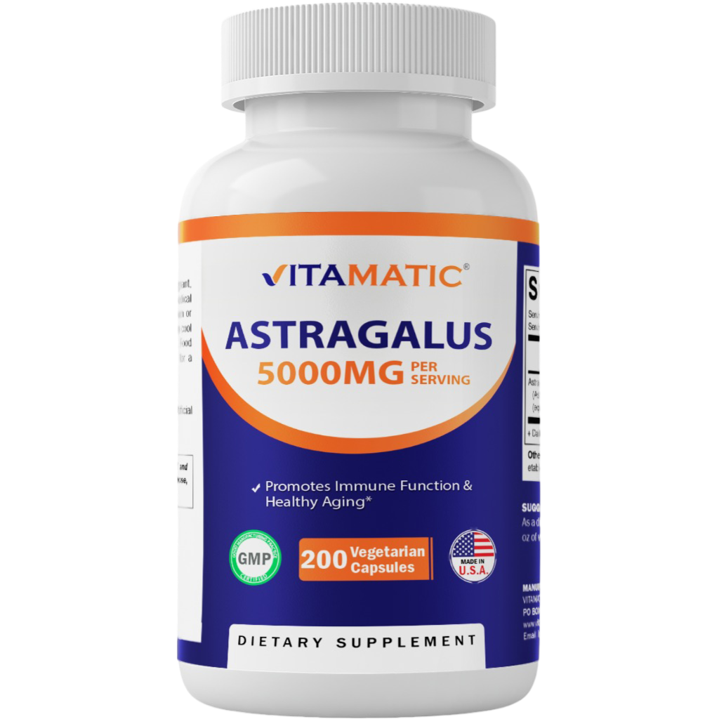 Astragalus 5000mg per serving - 200 Vegetarian Capsules