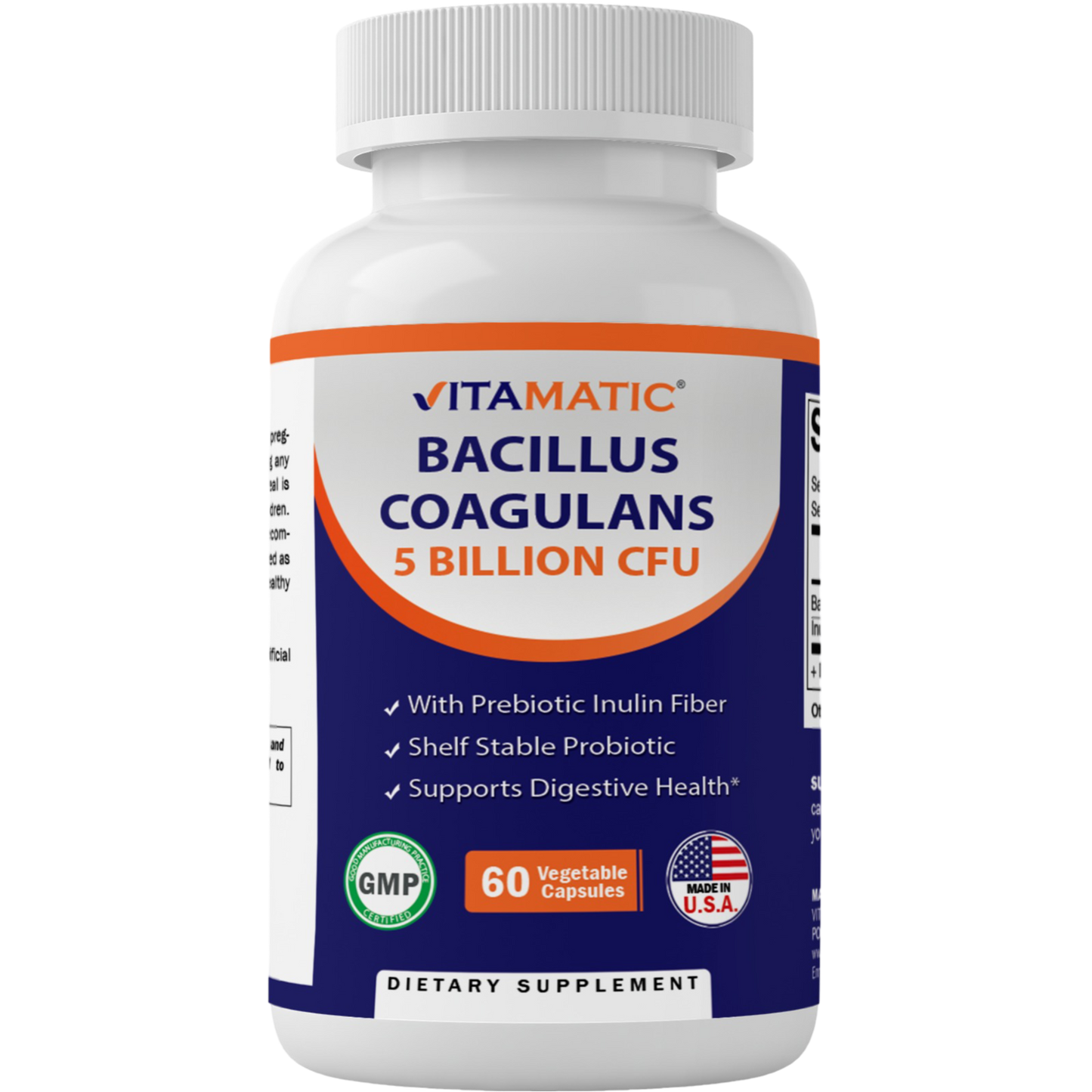 Bacillus Coagulans 5 Billion CFU | 60 Vegetable Capsules