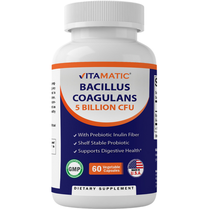 Bacillus Coagulans 5 Billion CFU | 60 Vegetable Capsules