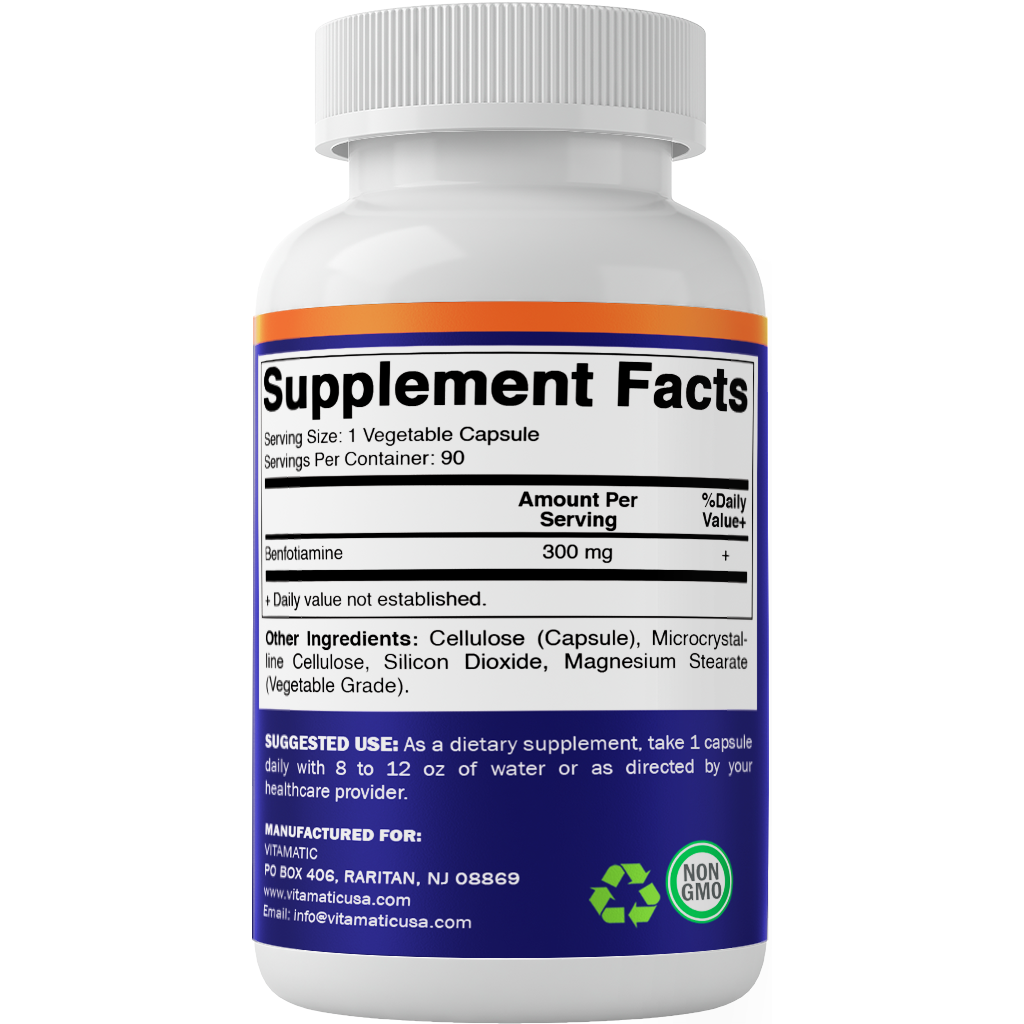 Benfotiamine 300mg 90 Vegetarian Capsules