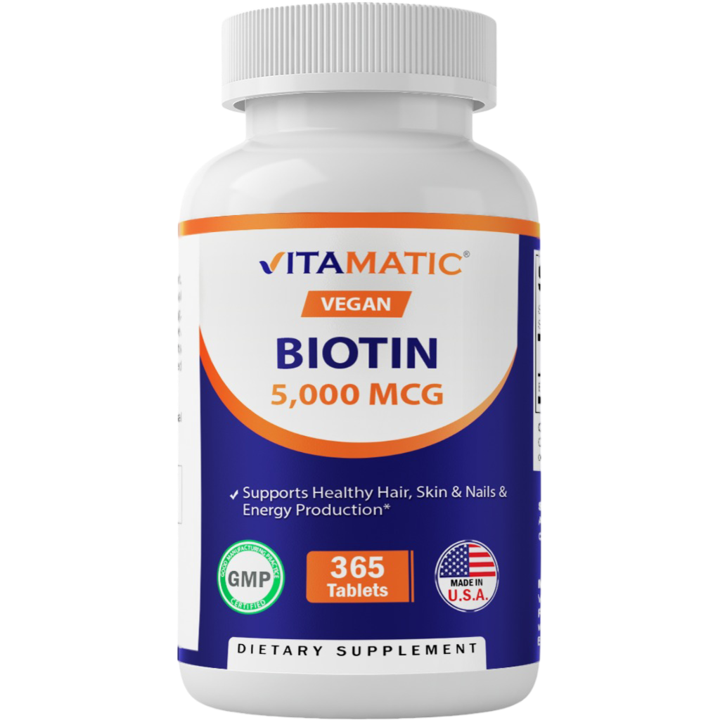 Biotin 5000mcg - 365 Vegan Tablets