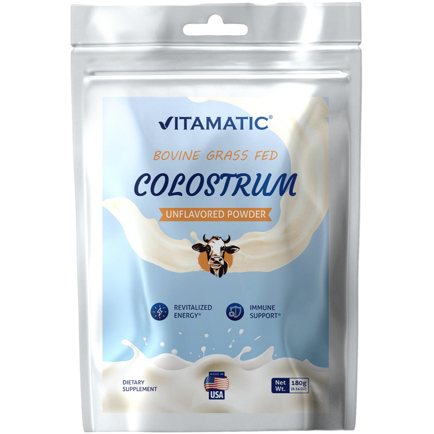 Bovine Colostrum Powder 6.34 OZ - 90 Servings (Unflavored)