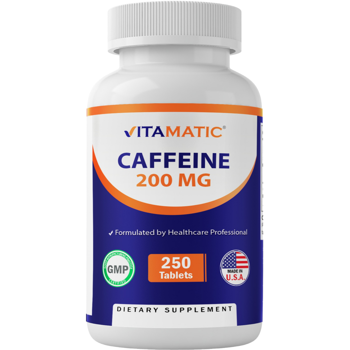 Caffeine Pills 200mg - 250 Vegetarian Tablets