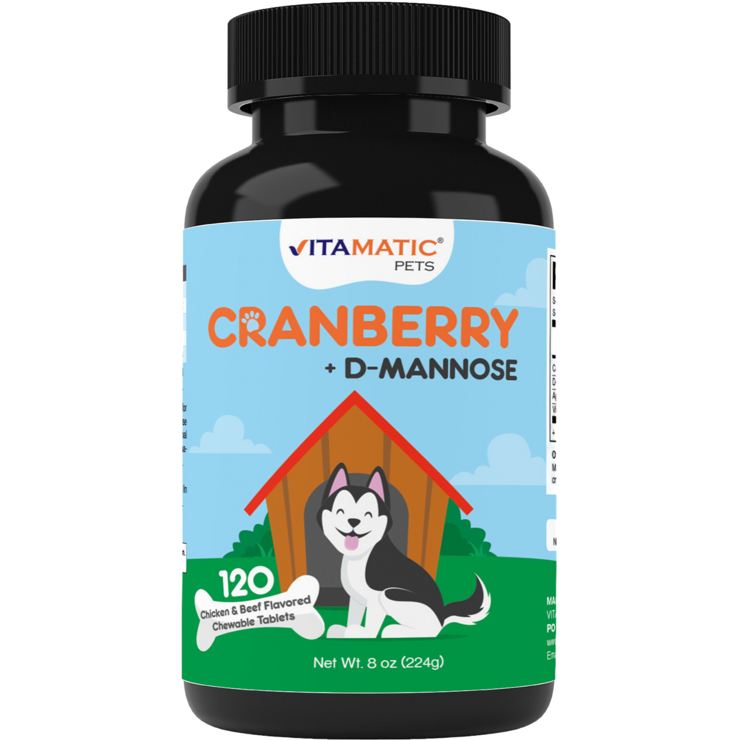 Cranberry for Dogs - 120 Chewable Tablets