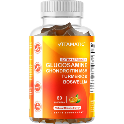 Glucosamine Chondroitin MSM Boswellia Turmeric 60 Gummies