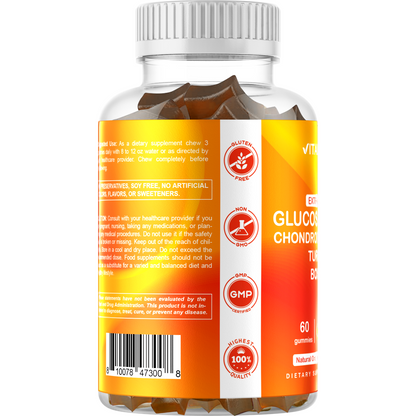 Glucosamine Chondroitin MSM Boswellia Turmeric 60 Gummies