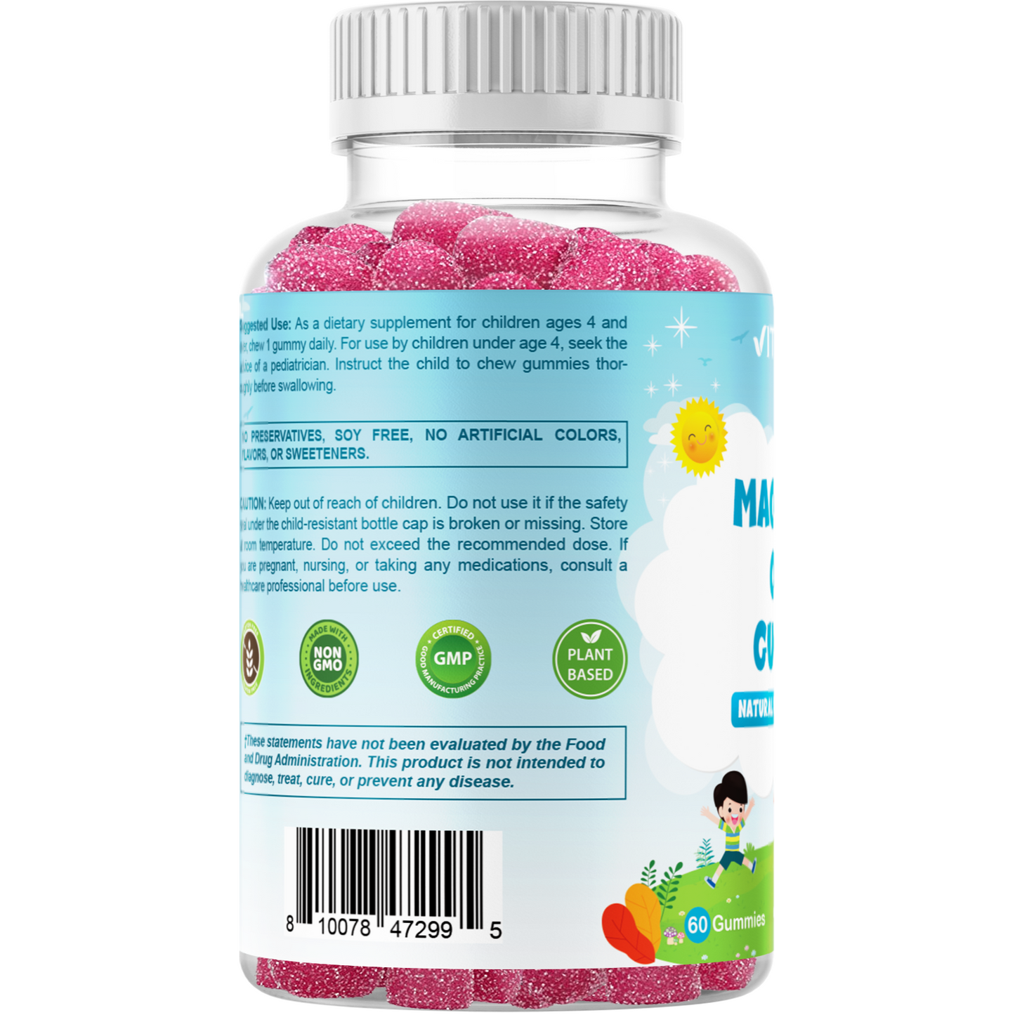 Kids Magnesium 35mg 60 Gummies