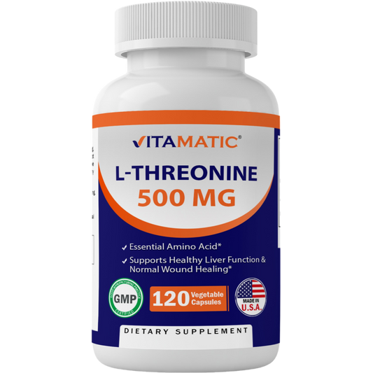 L-Threonine 500 mg - 120 Vegetable Capsules