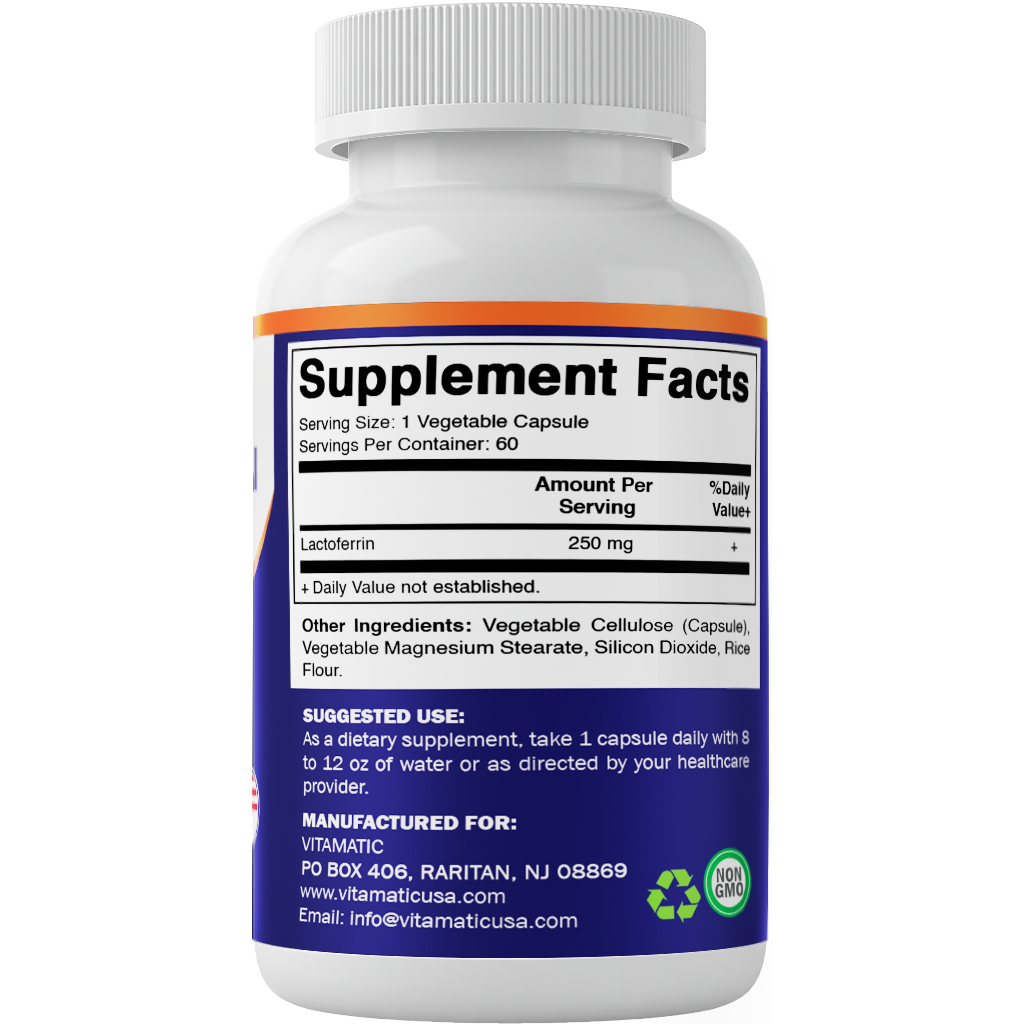 Lactoferrin 250 mg 60 Vegetable Capsules