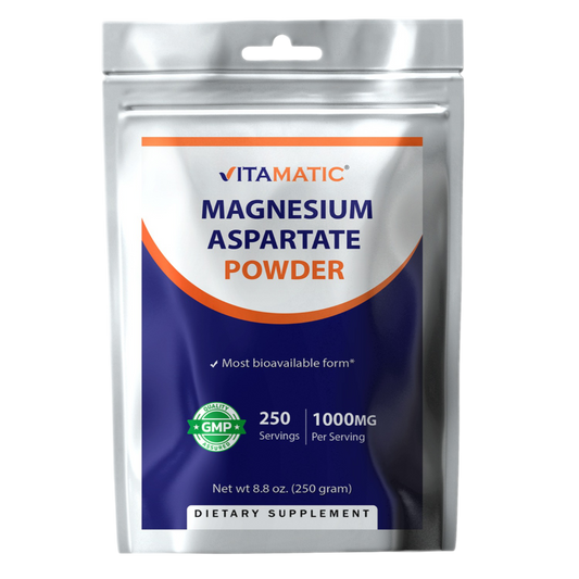 Magnesium Aspartate 250gram Powder - 250 Servings