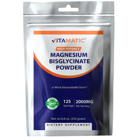 Magnesium Bisglycinate 250gram Powder - 250 Servings