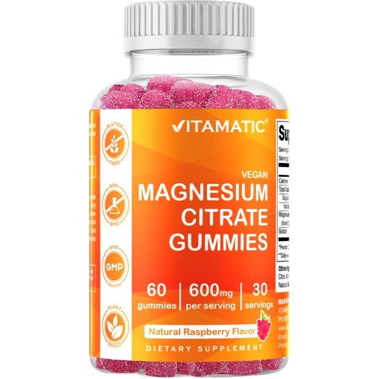 Magnesium Citrate 600mg 60 Vegan Gummies