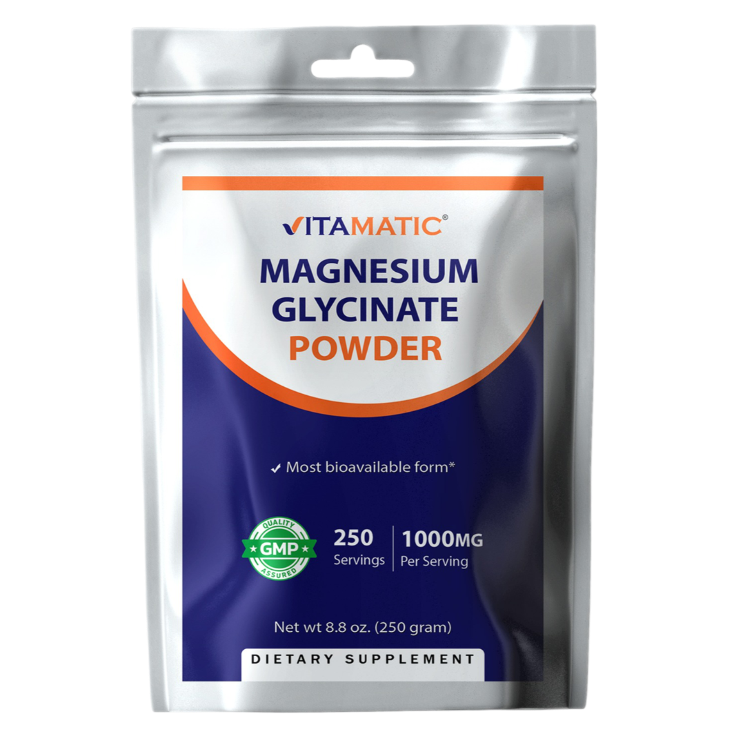 Magnesium Glycinate 250gram Powder - 250 Servings