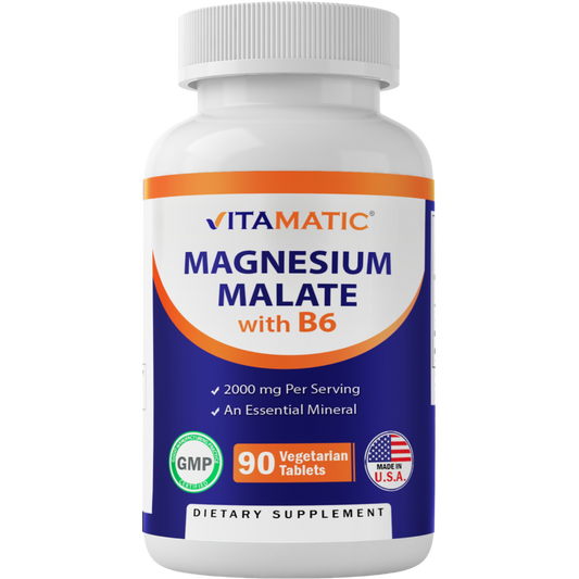 Magnesium Malate 2000mg 90 Vegetarian Tablets