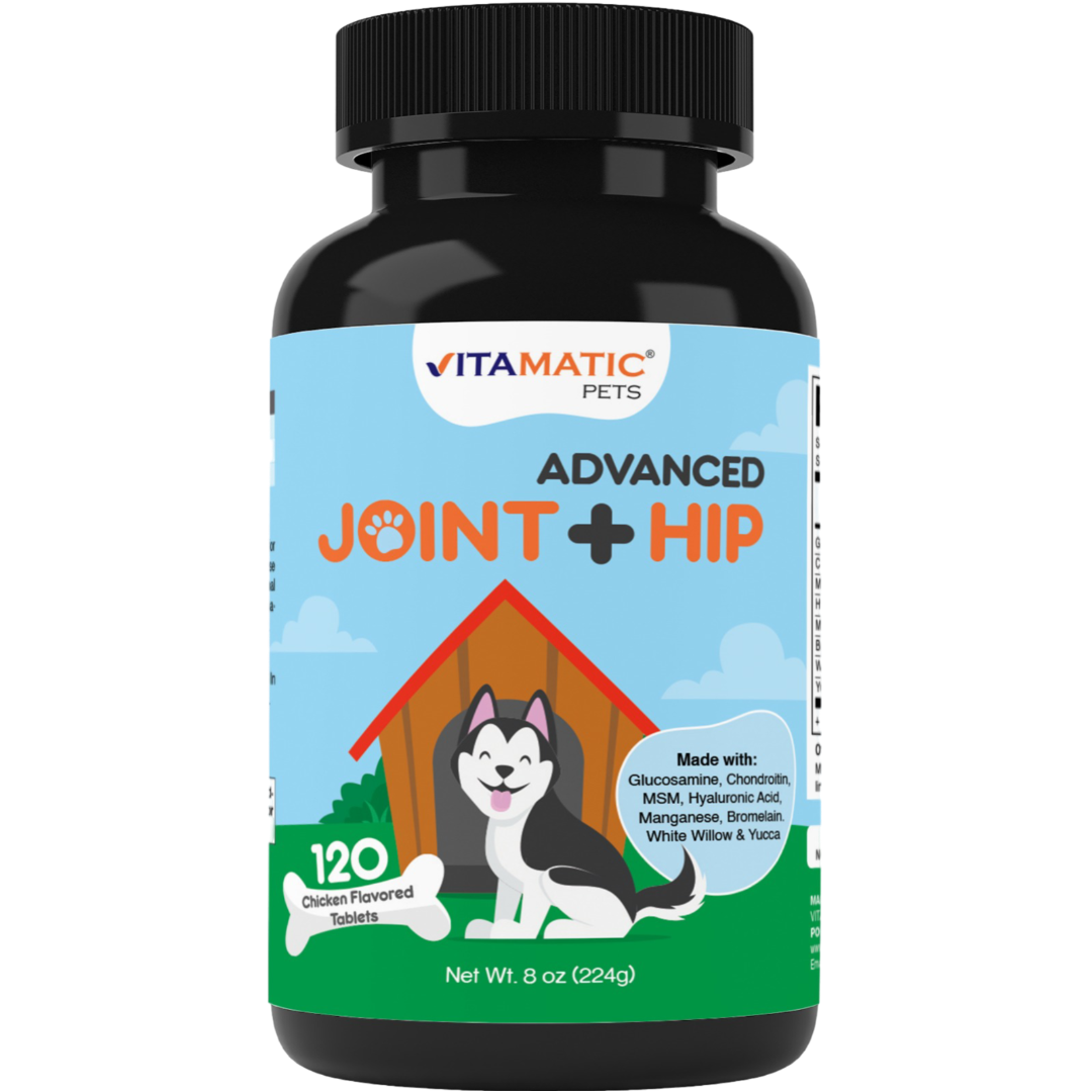 Maximum Strength Joint & Hip Health Supplement for Dogs 120 Chicken Flavored Tablets