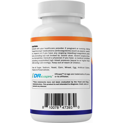 Nattokinase 4,000 FU Servings - 120 DR Capsules