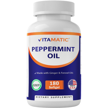 Peppermint Oil Softgels - 180 Softgels