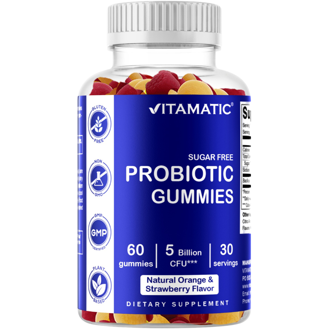 Sugar Free Probiotic 5 Billion - 60 Vegan Gummies