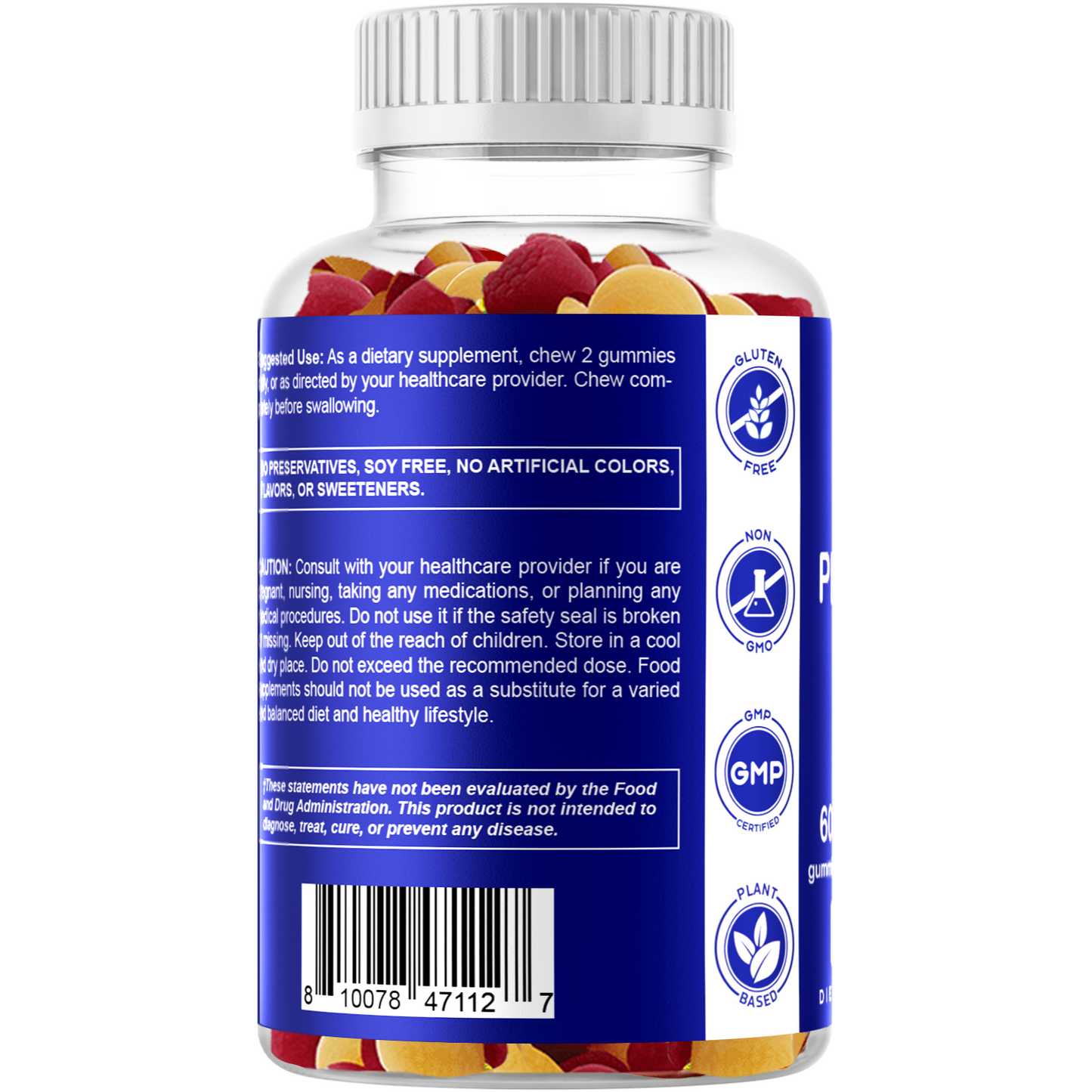 Sugar Free Probiotic 5 Billion - 60 Vegan Gummies