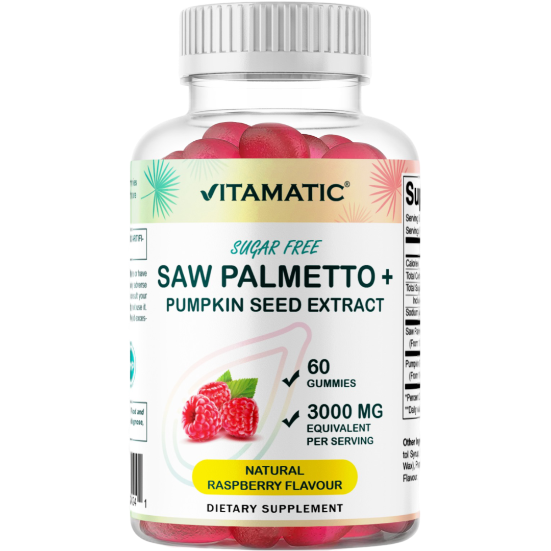 Sugar Free Saw Palmetto with Pumpkin Seed 3000 mg  - 60 Gummies