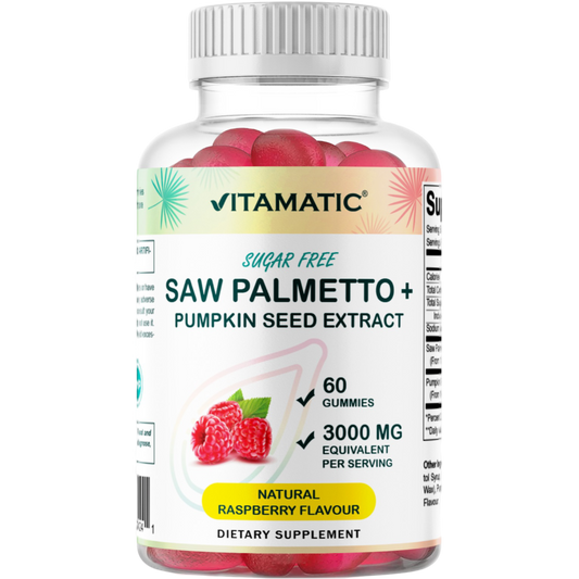 Sugar Free Saw Palmetto with Pumpkin Seed 3000 mg  - 60 Gummies