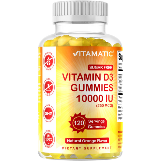 Sugar Free Vitamin D3 10000 IU 120 Gummies