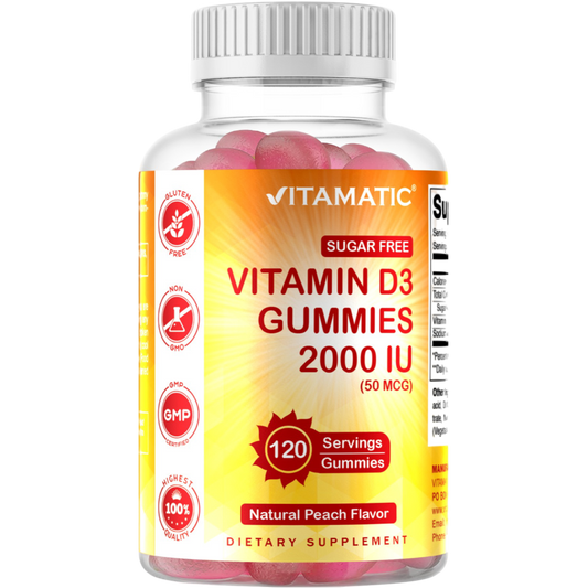 Sugar Free Vitamin D3 2000 IU - 120 Gummies