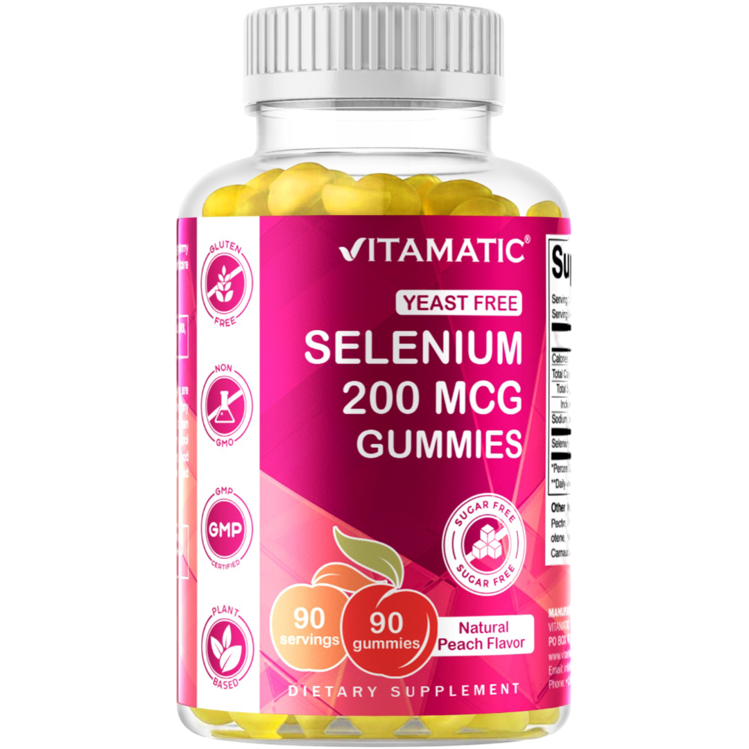 Sugar Free Yeast Free Selenium 200 mcg - 90 Gummies