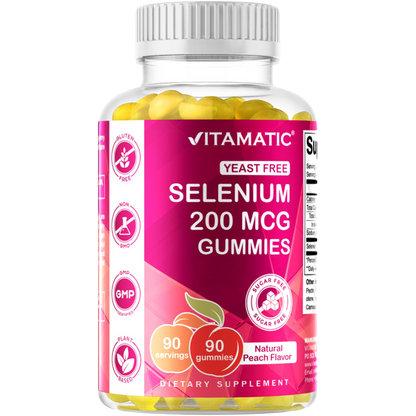 Sugar Free Yeast Free Selenium 200 mcg - 90 Gummies