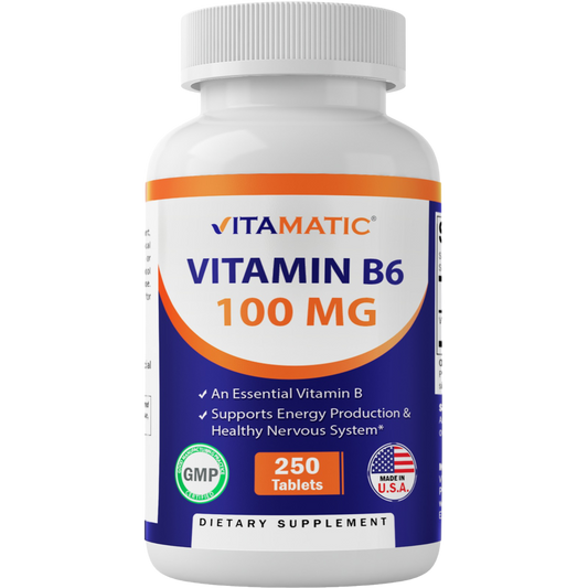 Vitamin B6 100 mg - 250 Tablets