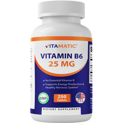 Vitamin B6 25 mg - 250 Tablets