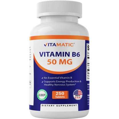 Vitamin B6 50 mg - 250 Tablets