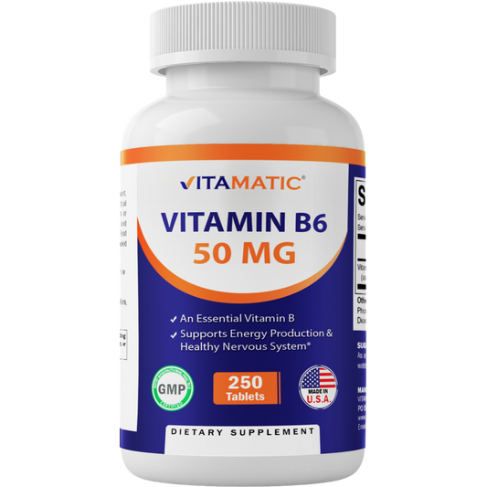 Vitamin B6 50 mg - 250 Tablets