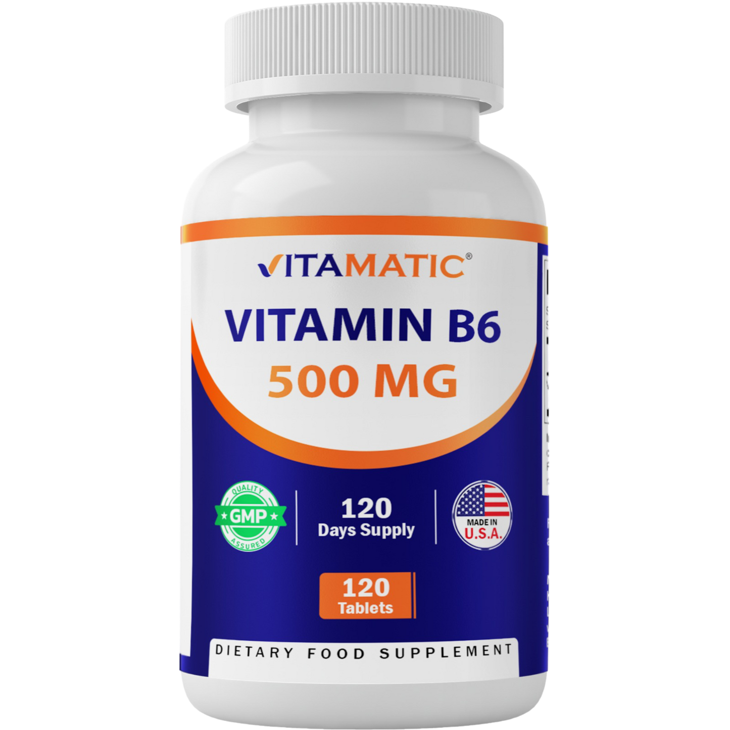 Vitamin B6 500 mg - 120 Tablets