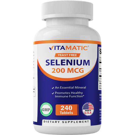 Yeast Free Selenium 200 mcg - 240 Tablets