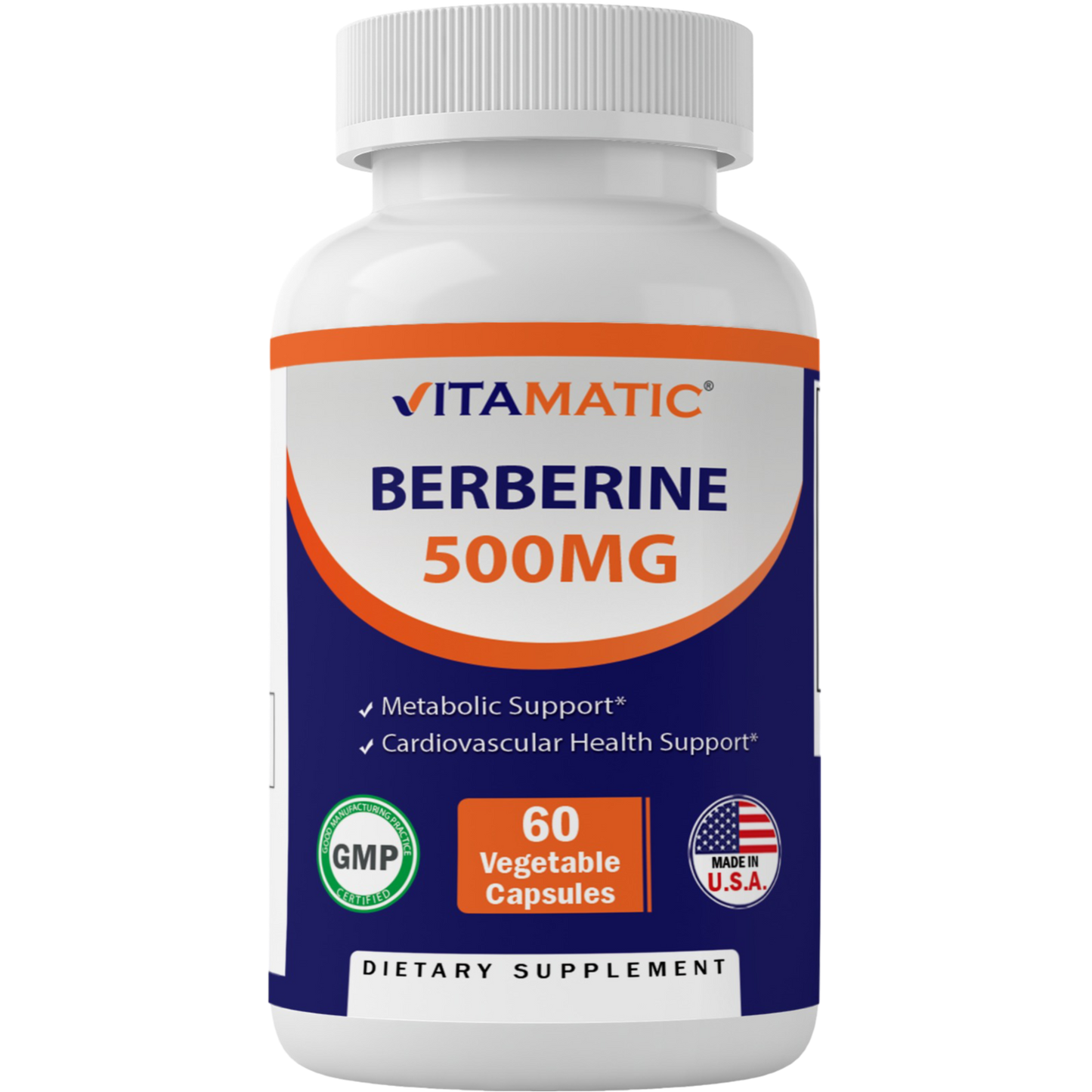 Berberine 500mg - 60 Vegetable Capsules