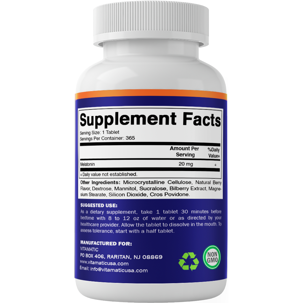 Melatonin 20mg 365 Tablets