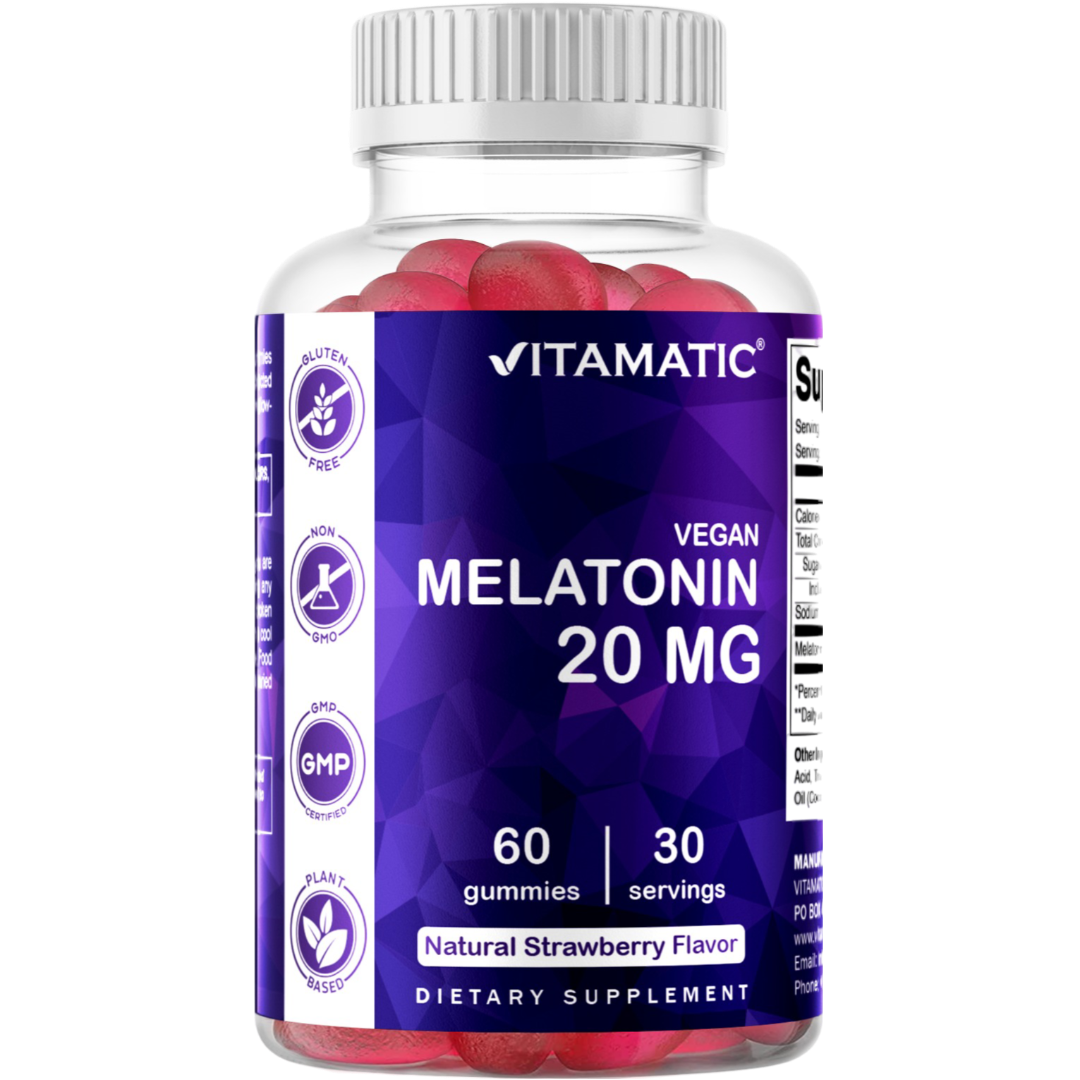 Melatonin 20mg - 60 Vegan Gummies