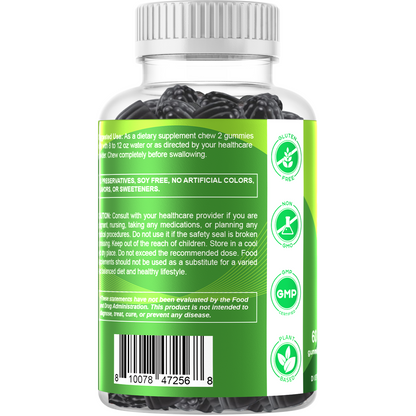 Moringa 100mg (50:1 Extract), Natural Mixed Fruit Flavor, 60 Gummies