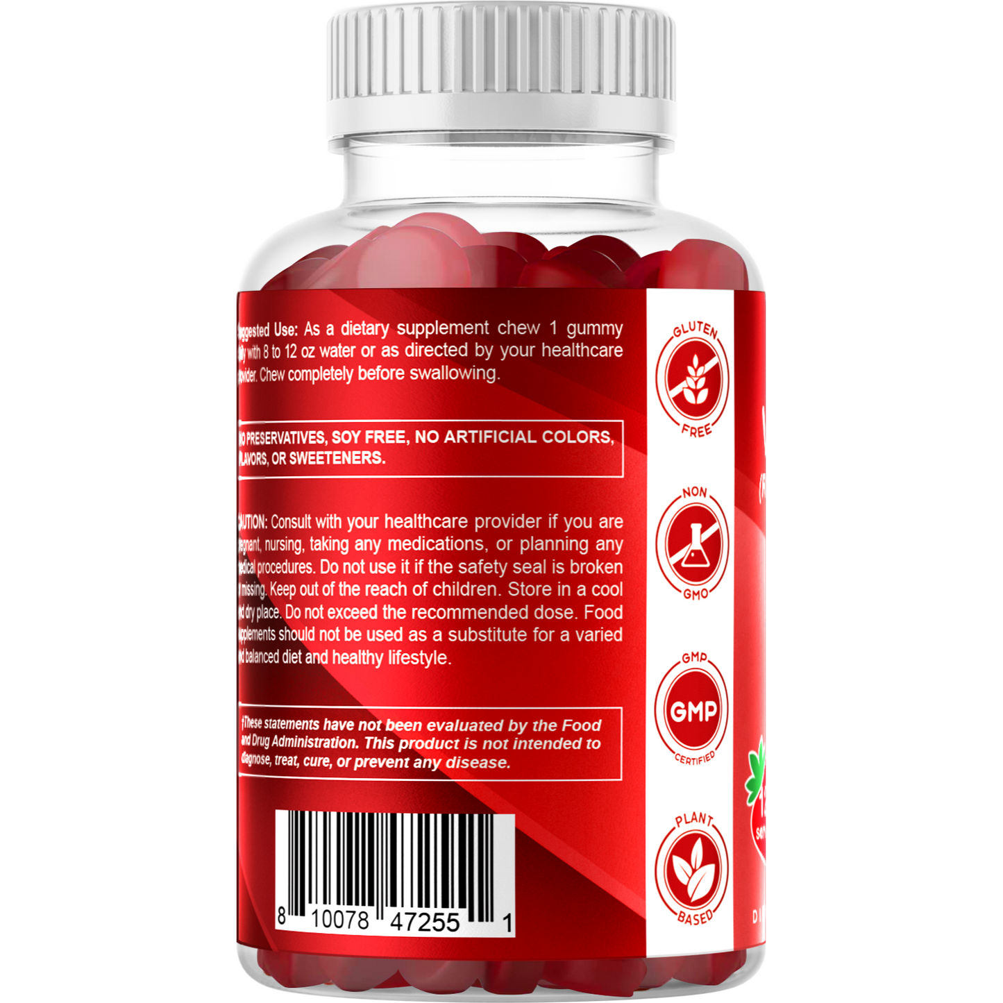 Sugar Free Vitamin A 25000 IU - 120 Gummies