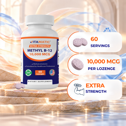 Methyl B12 10,000 mcg, 60 Lozenges