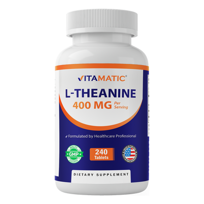 L-Theanine 400mg per Serving, 240 Tablets