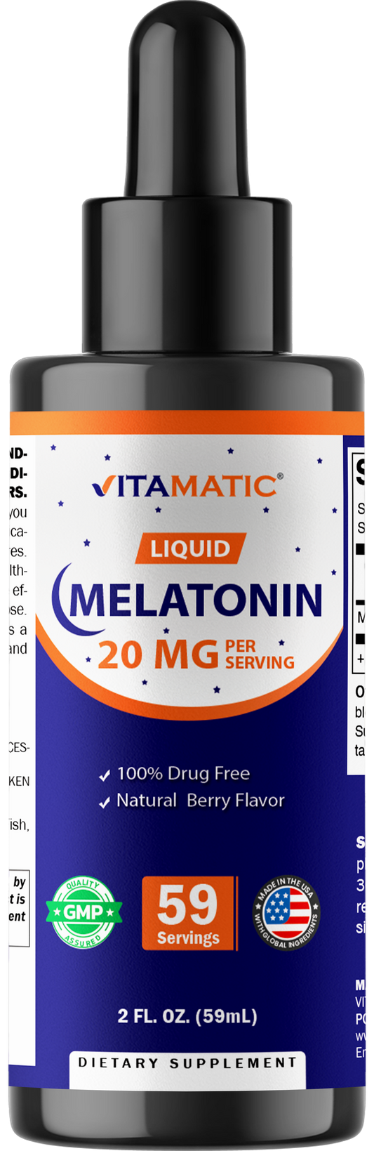 Melatonin 20mg Liquid Drops, 2 FL OZ