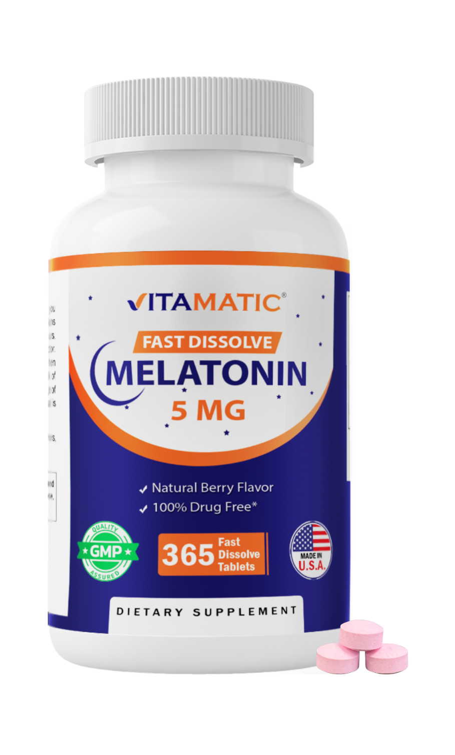 Melatonin 5 mg - 365 Fast Dissolve Tablets