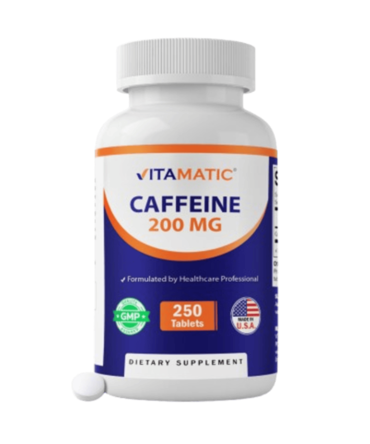 Caffeine Pills 200mg - 250 Vegetarian Tablets