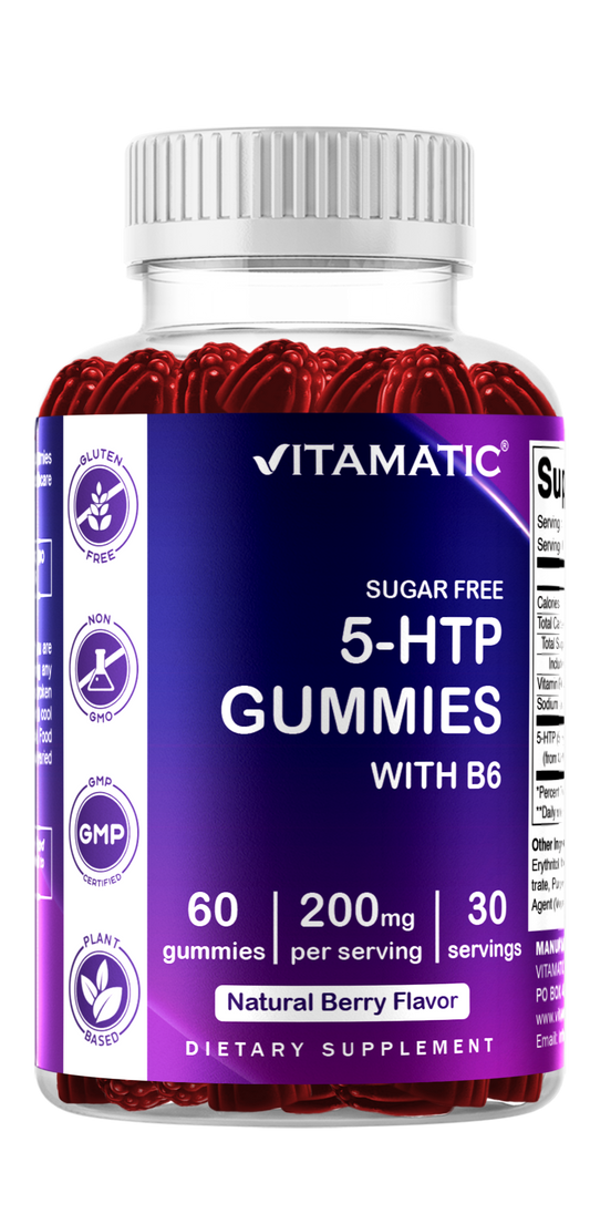 Sugar Free 5-HTP 200mg with B6 - 60 Gummies