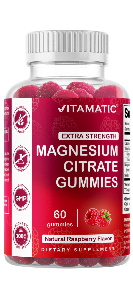 Extra Strength Magnesium 85mg - 60 Vegan Gummies