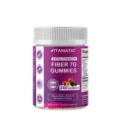 Prebiotic Fiber Gummies for Adults-  240 Pectin Based Gummies, Digestive Health & Regularity Support